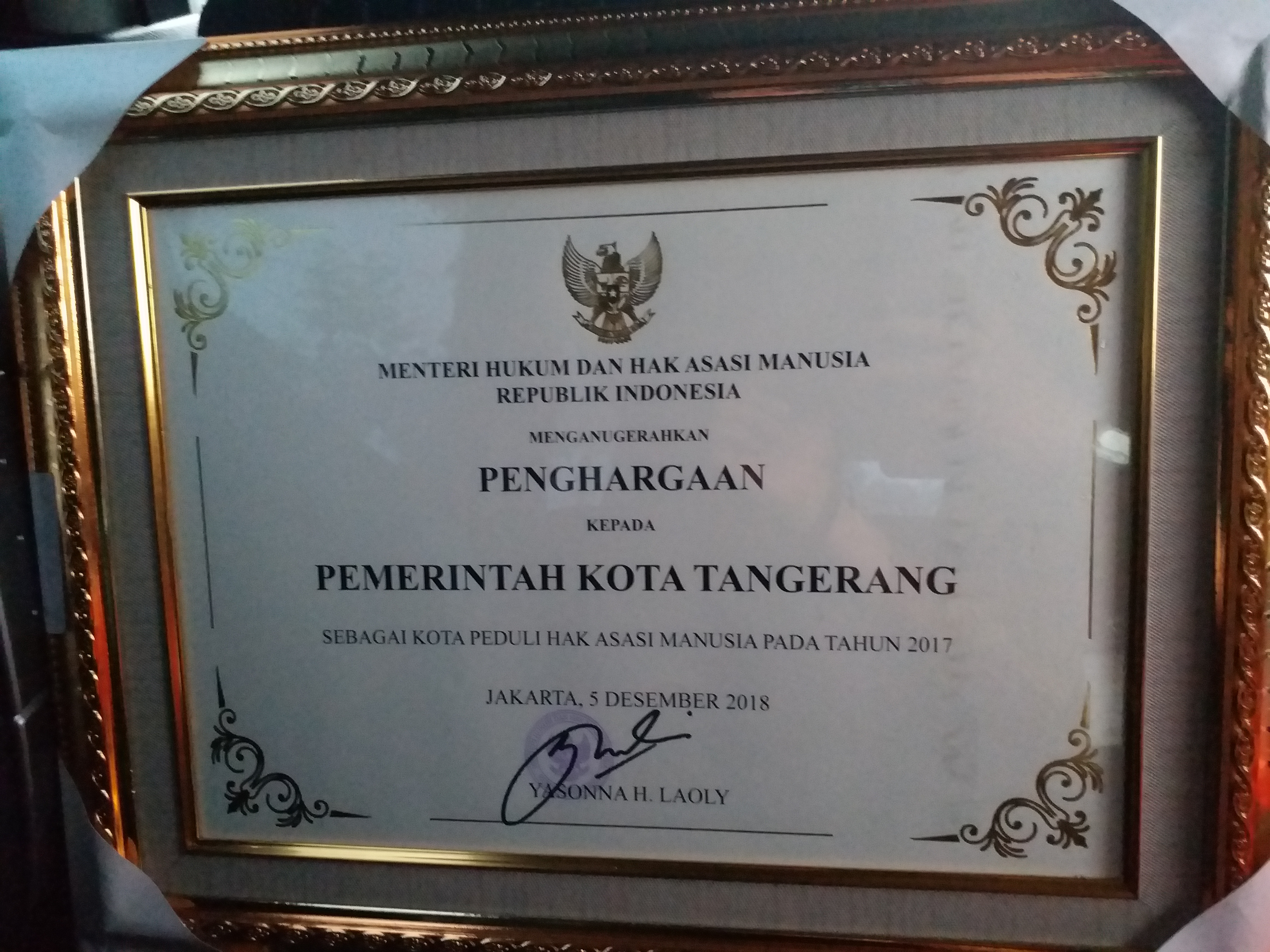 Kota Tangerang Sebagai Kota Peduli HAM